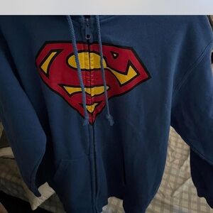 Superman Blue Hoodie